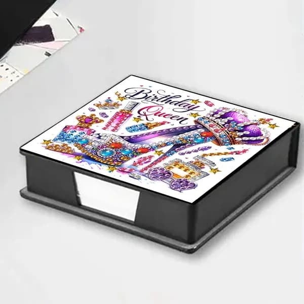 DIY-набор для алмазной вышивки в виде коробки для стикеров с высоким каблуком
