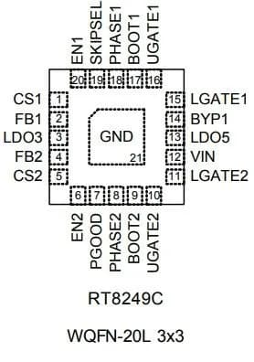 Микросхема RT8249CGQW 2N