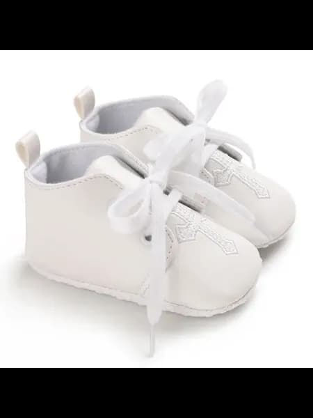 Детские кеды для крещения, белые, 0-6 месяцев, C-605WHITE