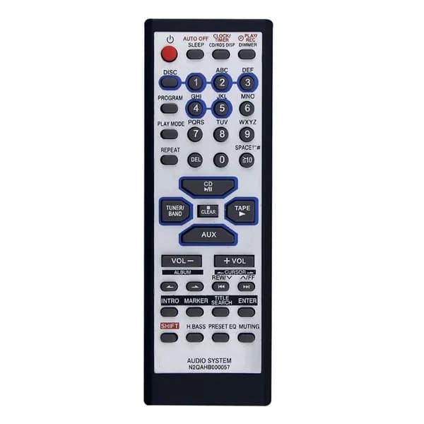 Пульт дистанционного управления N2QAHB000057 для стереосистемы Panasonic с CD-проигрывателем SC-AK330 SC-AK333 SC-AK230 SA-AK230 SB-AK230 SA-AK333
