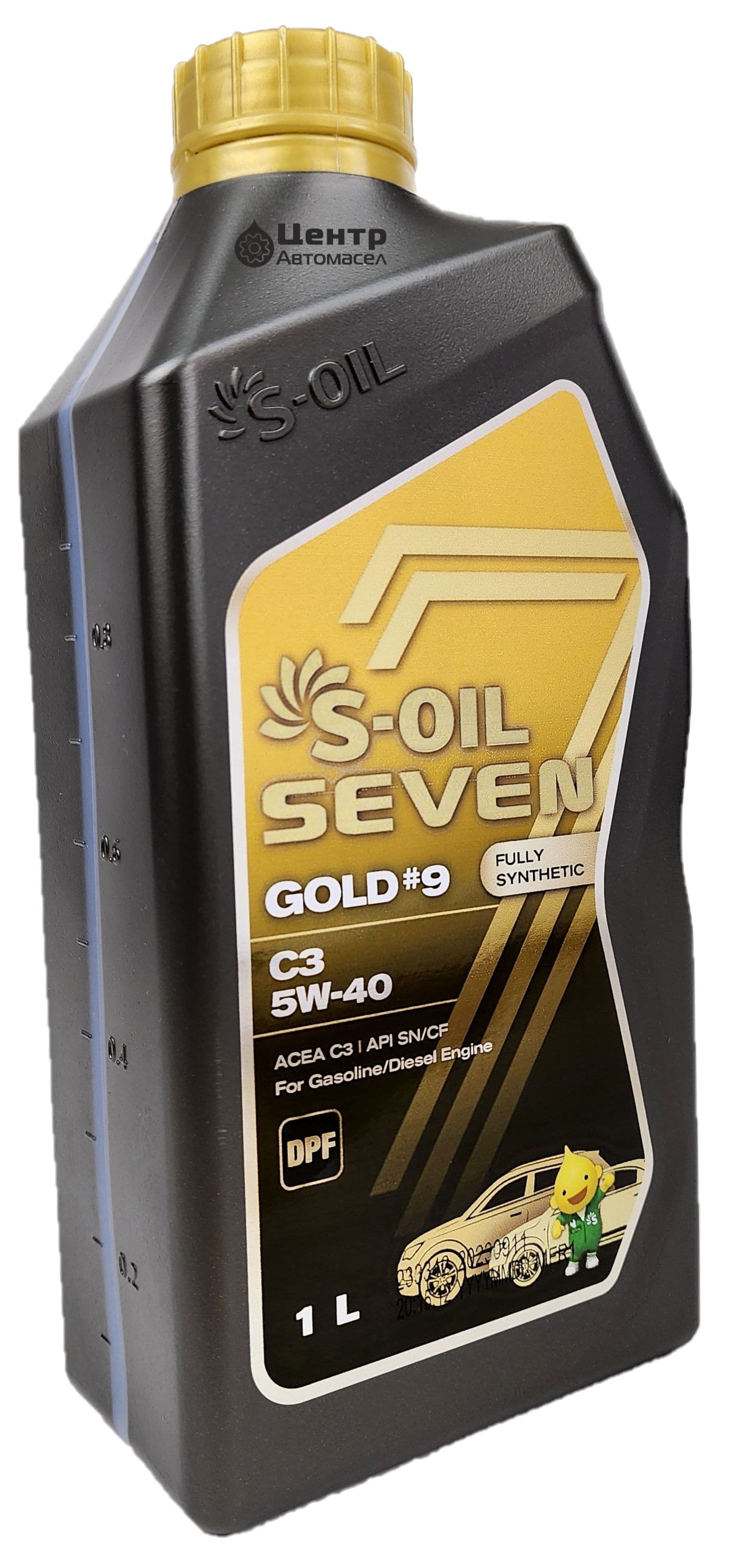 S-OIL SEVEN GOLD #9 C3 5W-40 Масло моторное, Синтетическое, 1 л
