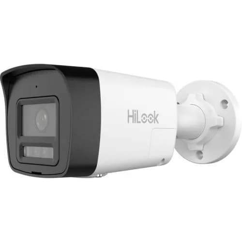 HILOOK IPC-B120HA-LUFC, 2 Мп, объектив 2,8 мм, H265+, двойная подсветка, ночное видение 30 м, встроенный микрофон, IP67, PoE, цилиндрическая IP-камера