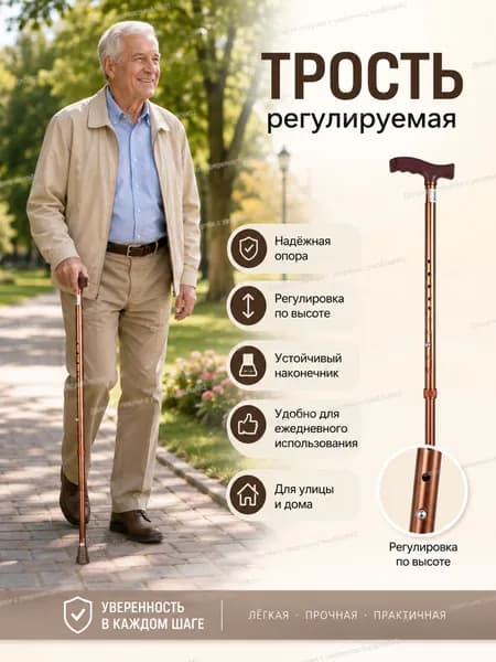 Палки для скандинавской ходьбы 70-105 см