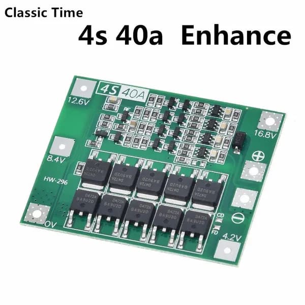 Плата защиты зарядного устройства литиевой батареи 3S/4S 40A 60A 18650 BMS для сверлильного двигателя 11,1 В 12,6 В/14,8 В 16,8 В, усиление/ балансировка