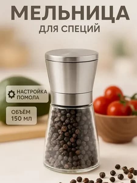 Мельница для соли перца и специй ручная