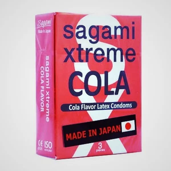 SAGAMI Xtreme Cola Презервативы Xtreme Cola латексные с ароматом колы 3шт