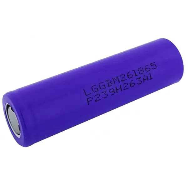 Аккумулятор 18650 высокотоковый LG M26 2600mAh LGGBM261865