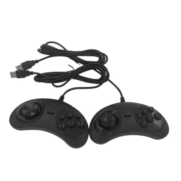 Игровой контроллер USB Gamepad с 6 кнопками для геймпадов PC MAC Mega Drive