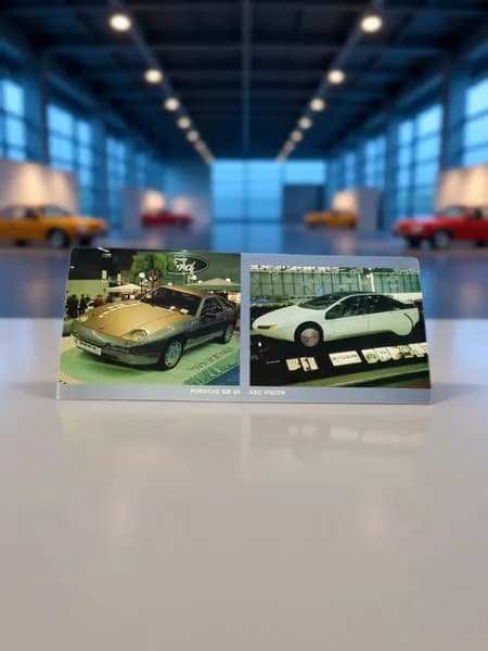 Открытка СССР автомобили Порше 928