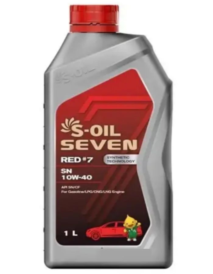 S-OIL SEVEN RED #9 SN 10W-40 Масло моторное, Синтетическое, 1 л