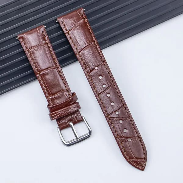 20mm Модный кожаный ремешок для Samsung Galaxy Watch 7/6/5/4 44 мм 40 мм, Аксессуары для часов, текстура бамбука