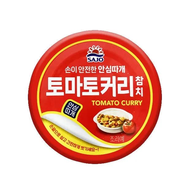 Тунец консервированный с томатным соусом и карри (томато кари чамчи) Canned tuna Tomato curry 100g Sajo