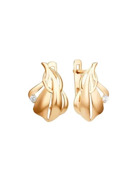 Серьги классические из золота 375 пробы