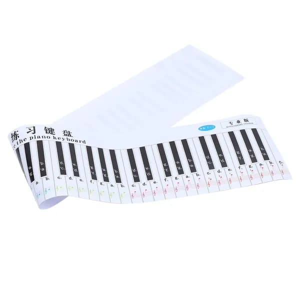 1 Pc Накидная Клавиатура Для Практики Игры На Фортепиано 88 Клавиш 119 5X19 5X0 1Cm