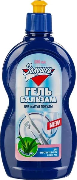Средство для мытья посуды Золушка Алоэ-вера гель 0.5 л с дозатором