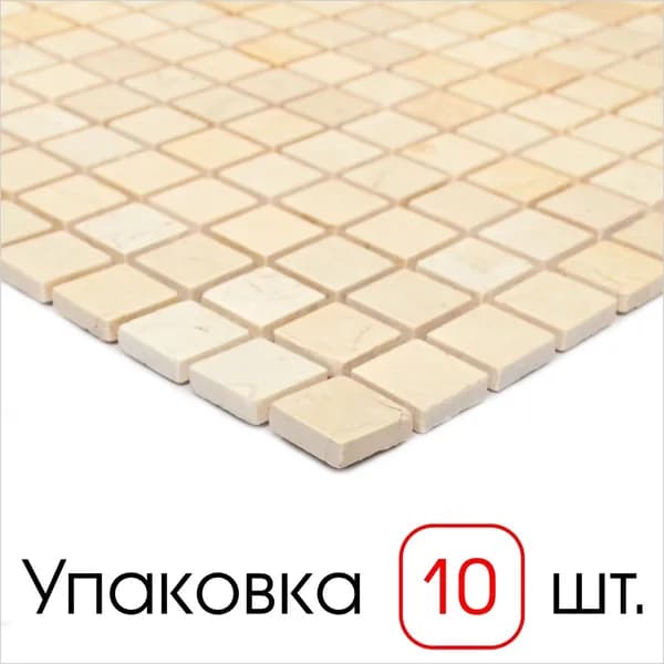 Плитка декоративная, мозаика каменная Olimp 305х305 мм (упаковка 10 шт)