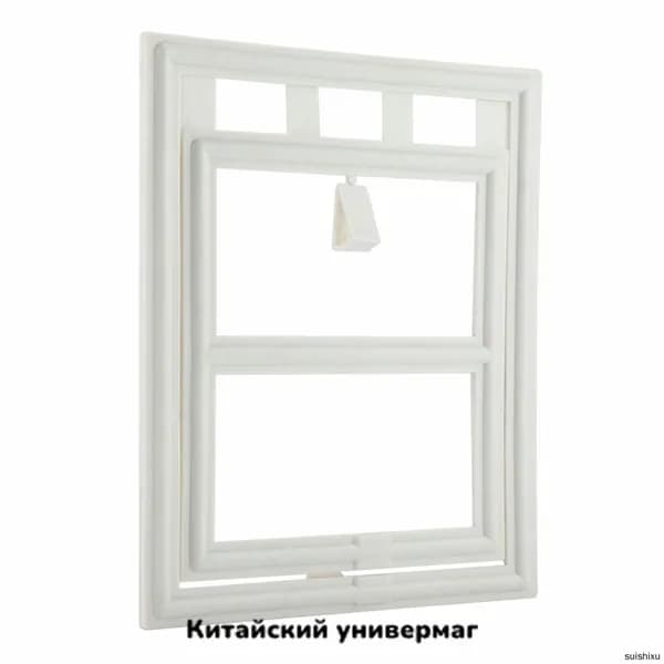 Дверца для животных в москитную сетку (белая, L, " " форма)