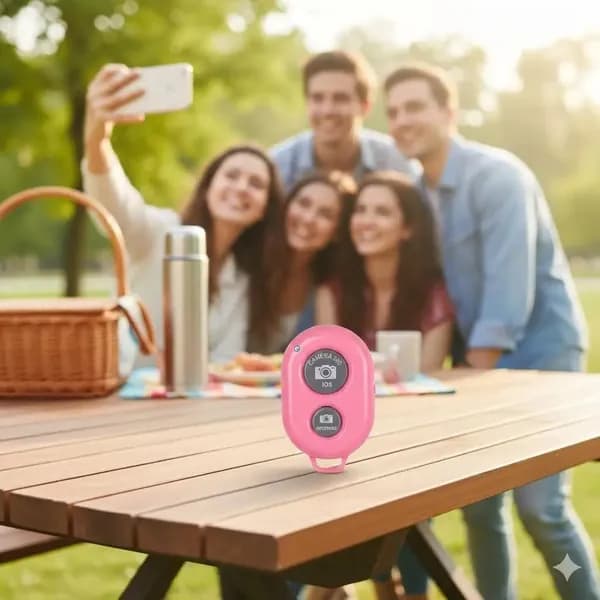 Bluetooth-кнопка для фото, розовый