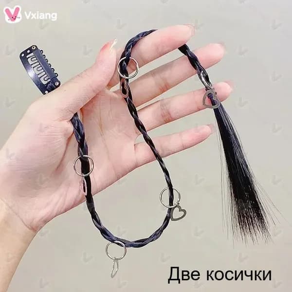 BB clip сладкий прохладный плетеный парик