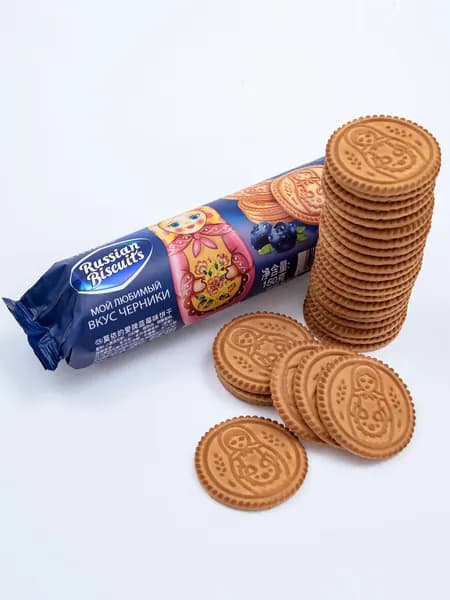 Печенье Русский Бисквит черничное 150гр