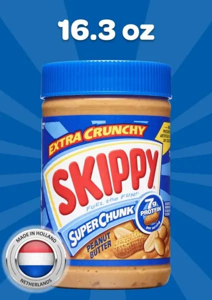 Skippy Extra Crunchy арахисовое масло с добавлением арахисовых частиц (454 г)