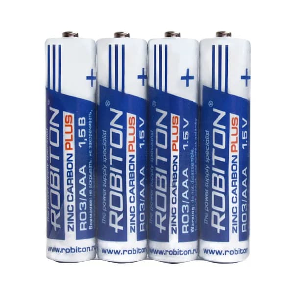 Батарейки мизинчиковые ROBITON PLUS R03 AAA 1.5 V - 4 шт.