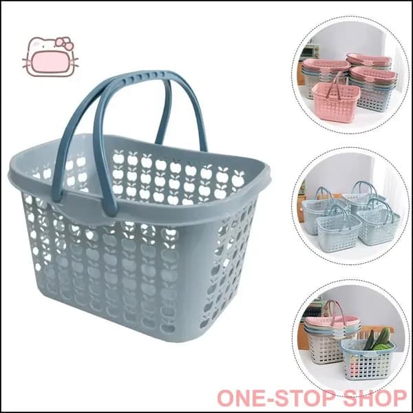 Качественная корзина синяя для офиса и дома, габариты 28x19.3x18.5 см