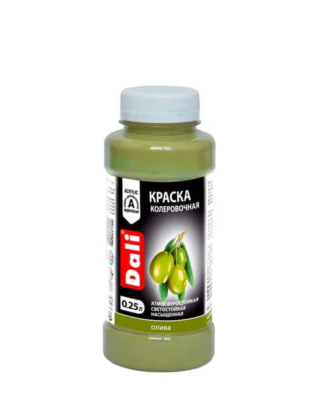 ДАЛИ краска колеровочная, олива, 0,25 л