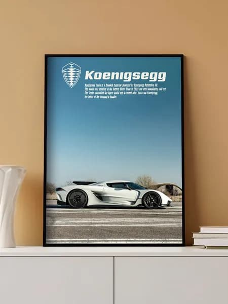 Постер на стену Koenigsegg Jesko без рамы (29,7х42см)