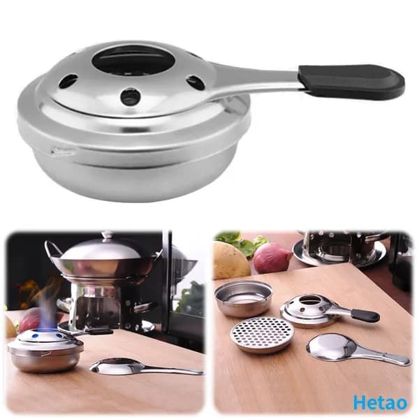Алкогольная горелка из нержавейки, 138 г, без розжига