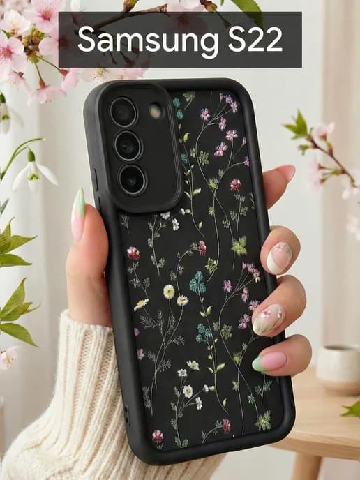 Чехол на Samsung S22 Полевые цветы 1а