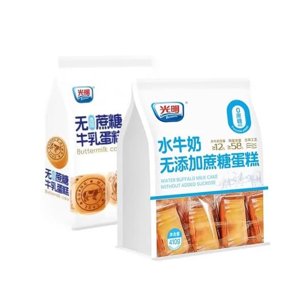 Бисквит Guangming без сахара из буйволиного молока для завтрака 400г