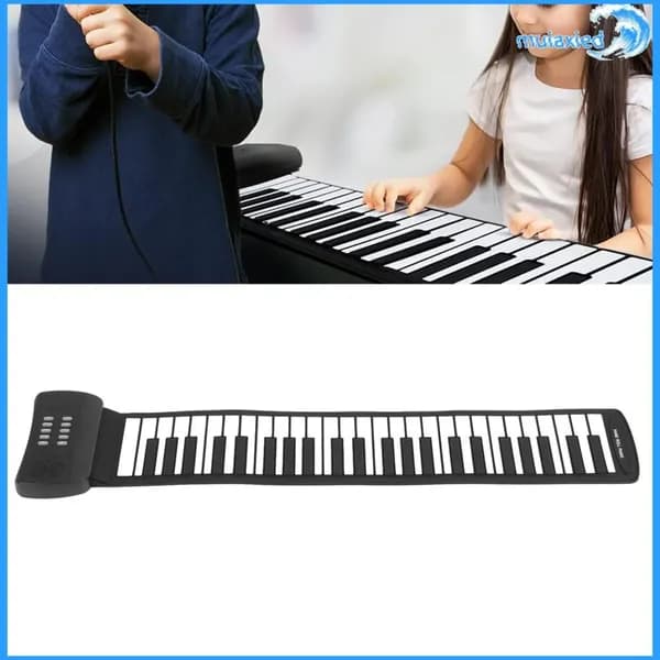 Hand Roll Piano, Безопасный и легкий в использовании инструмент с записями для музыкантов всех возрастов PM49