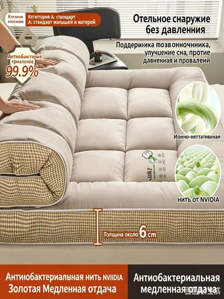 Матрас, Беспружинный, 180х201 см