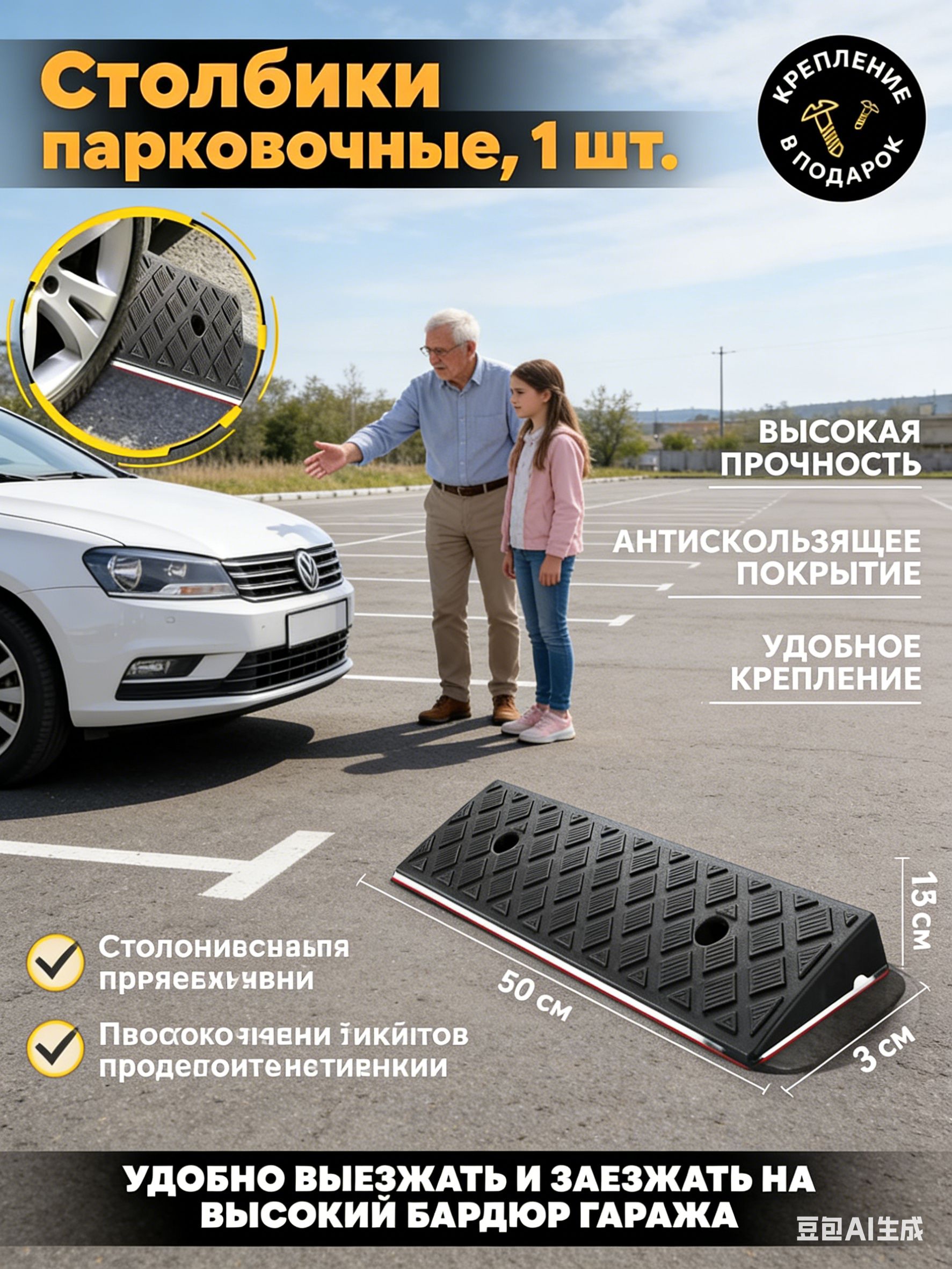 Столбики парковочные, 1 шт.