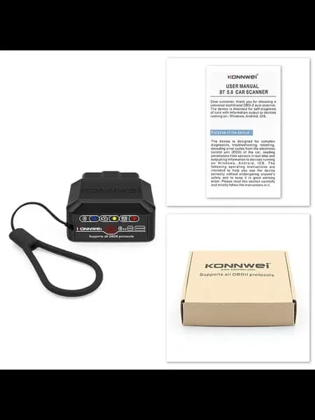 Диагностический Сканер KW905 ELM327 V1.5 OBD2 Blueto