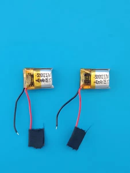 JBL С260 TWS аккумулятор для беспроводных наушников 3.7v 40mAh (2шт в комплекте) 2 провода с платой аккумуляторная батарейка подходит на блютуз наушники и гарнитуры Терабайт Маркет