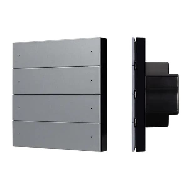 INTELLIGENT ARLIGHT Кнопочная панель SMART-DMX512-801-22-8G-8SC-DIM-IN Grey (230V, 2.4G) (IARL, IP20 Пластик, 5 лет)