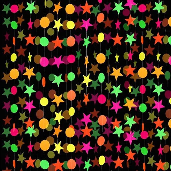 OZ-LEAM Неоновая Флуоресцентная Гирлянда Blacklight Glow Party Decor С ДНЕМ РОЖДЕНИЯ Баннер