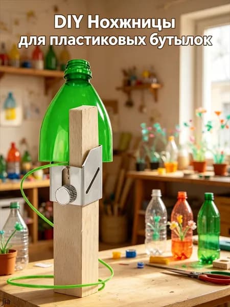 Резчик пластиковых бутылок DIY, деревянный экологичный 14см для изготовления веревки и утилизации, 1 шт