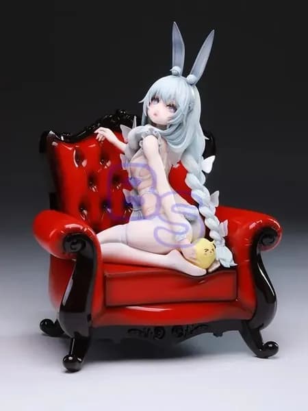 Аниме фигурка, Azur Lane, белый кролик девушка, взрослая модель игрушка подарок/Azur Lane MNF Le Malin Figure 13CM