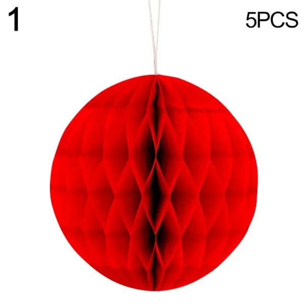 5pcs Бумажные помпоны