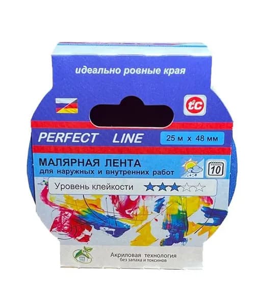 PERFECT LINE Малярная лента 25 мм 25 м, 1 шт