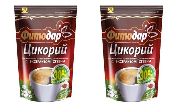 Фитодар Цикорий растворимый, стевия, 100 гр, 2 уп /