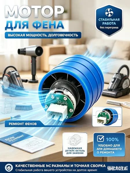 Подходит для бесщеточного двигателя фена Dyson