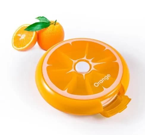 Таблетница с автоподачей на неделю 7 дней Orange, контейнер для таблеток, органайзер для хранения лекарств