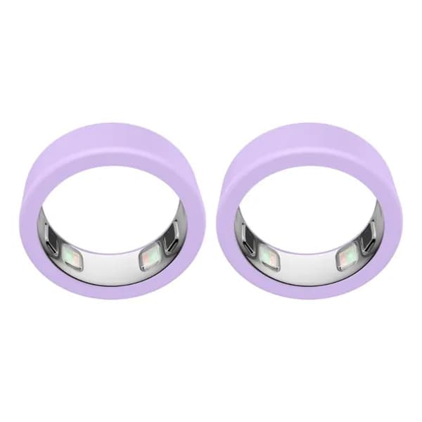 (2шт) Силиконовый защитный чехол для смарт-кольца Oura ring5 smart ring-Фиолетовый-S