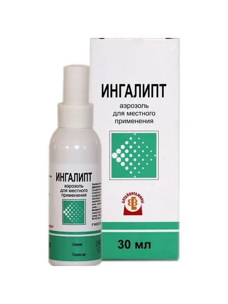 Ингалипт аэр. д/местн. прим. 30мл №1