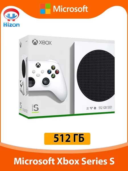 Microsoft Игровая приставка Xbox Series S, 512 ГБ SSD, 10 ГБ GDDR6