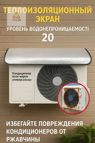 Козырёк для наружного блока кондиционера, защита от дождя, снега и солнца, 97.5*47 см, универсальный водоотталки